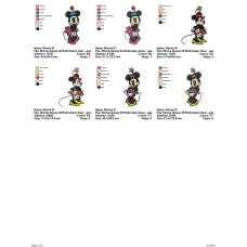 Package 3 Minnie Mouse 02 Embroidery Designs